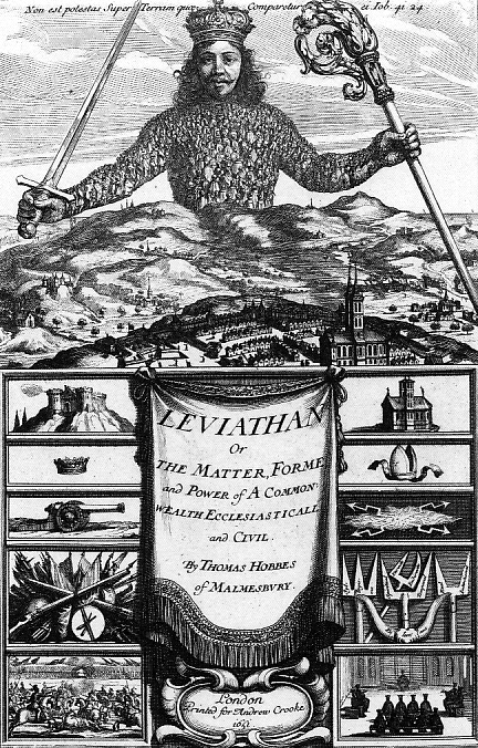 T. Hobbes, Leviathan, Printed for Andrew Crooke, at the Green Dragon in St. Paul’s Churchyard, 1651, frontespizio.